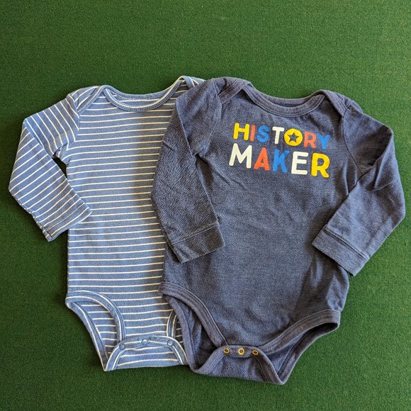 Bundle Boy's Blue Onesies/Bodysuits 18 Months 💙 - Picture 1 of 7